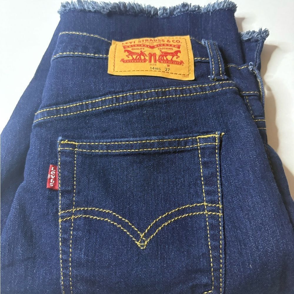 Levi's Indigo 511 slim fit Denim Shorts 14 Reg W27